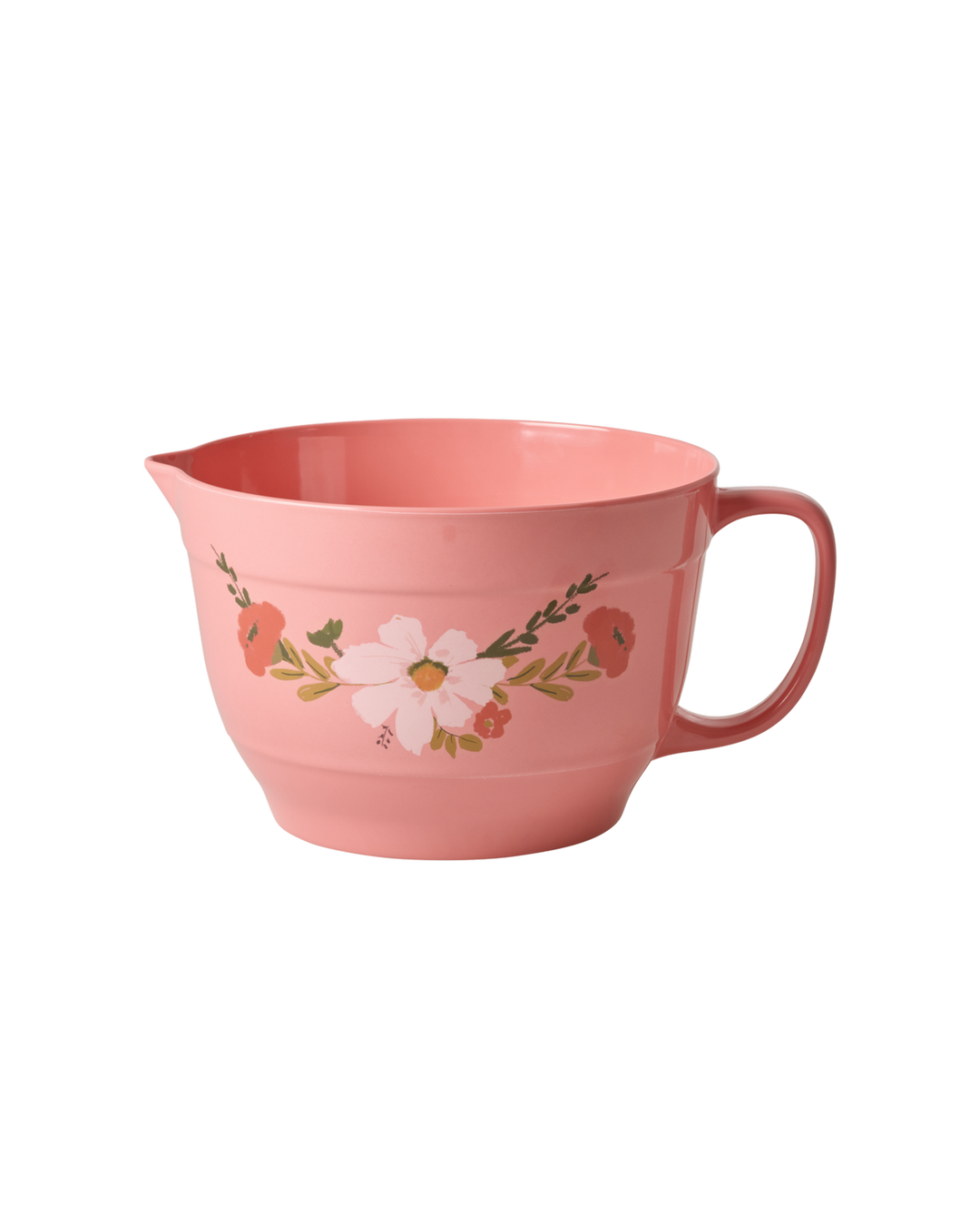Melamine Mixing Bowl with Alison Print and Handle - Large