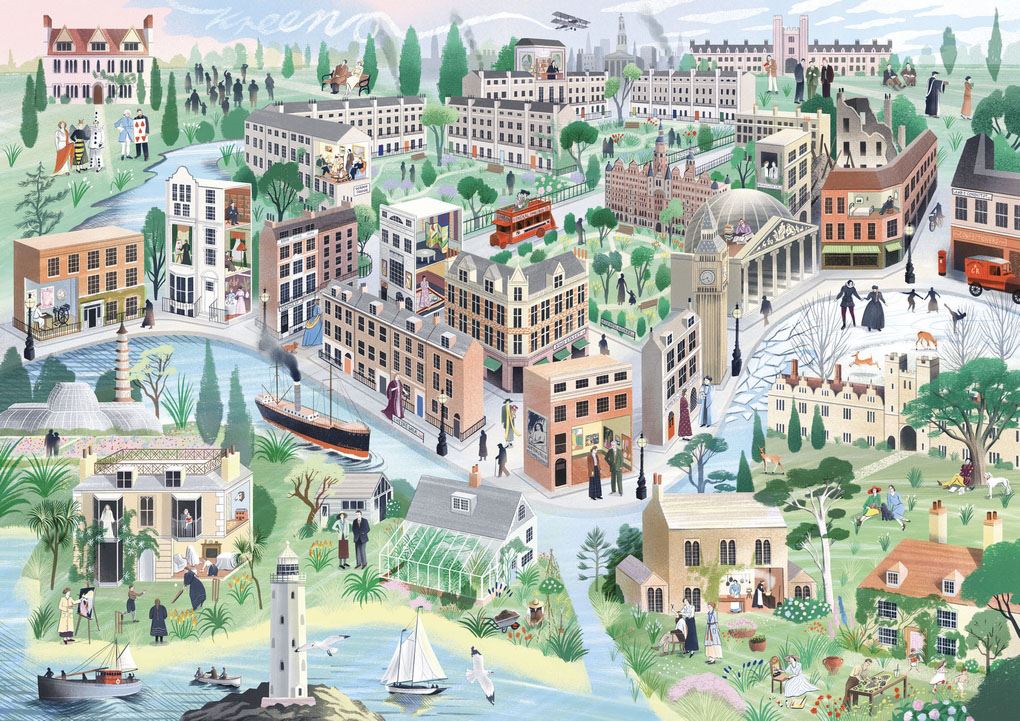 World Of Virginia Woolf 1000 Piece Jigsaw Puzzle