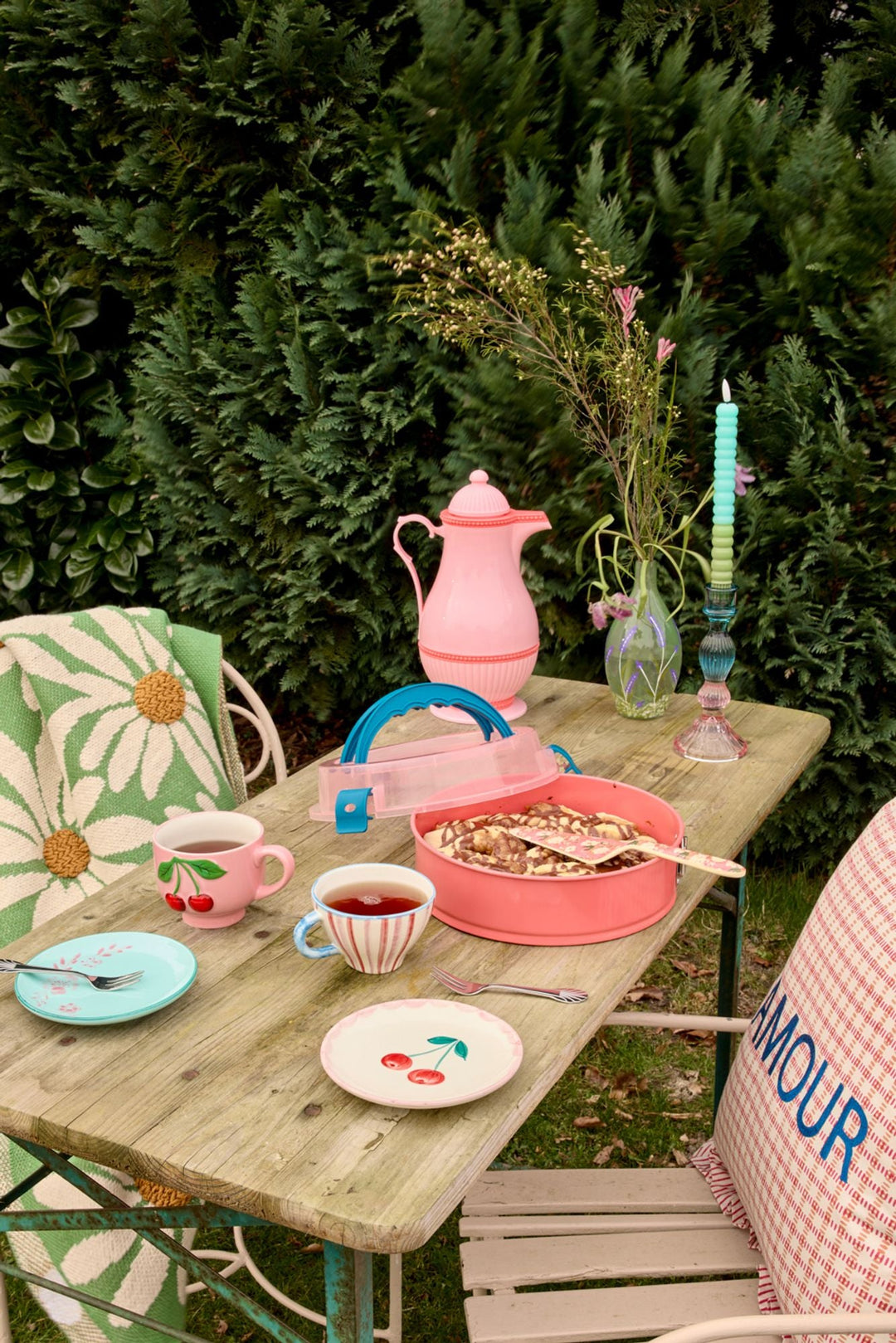 Thermos in Vintage Shape - Pink - 1L