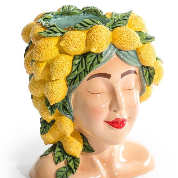 Lady Lemon Bust Vase