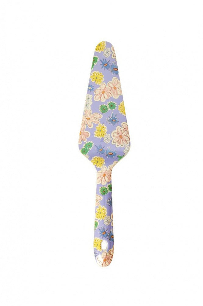 Flower Painting Print Cake Server