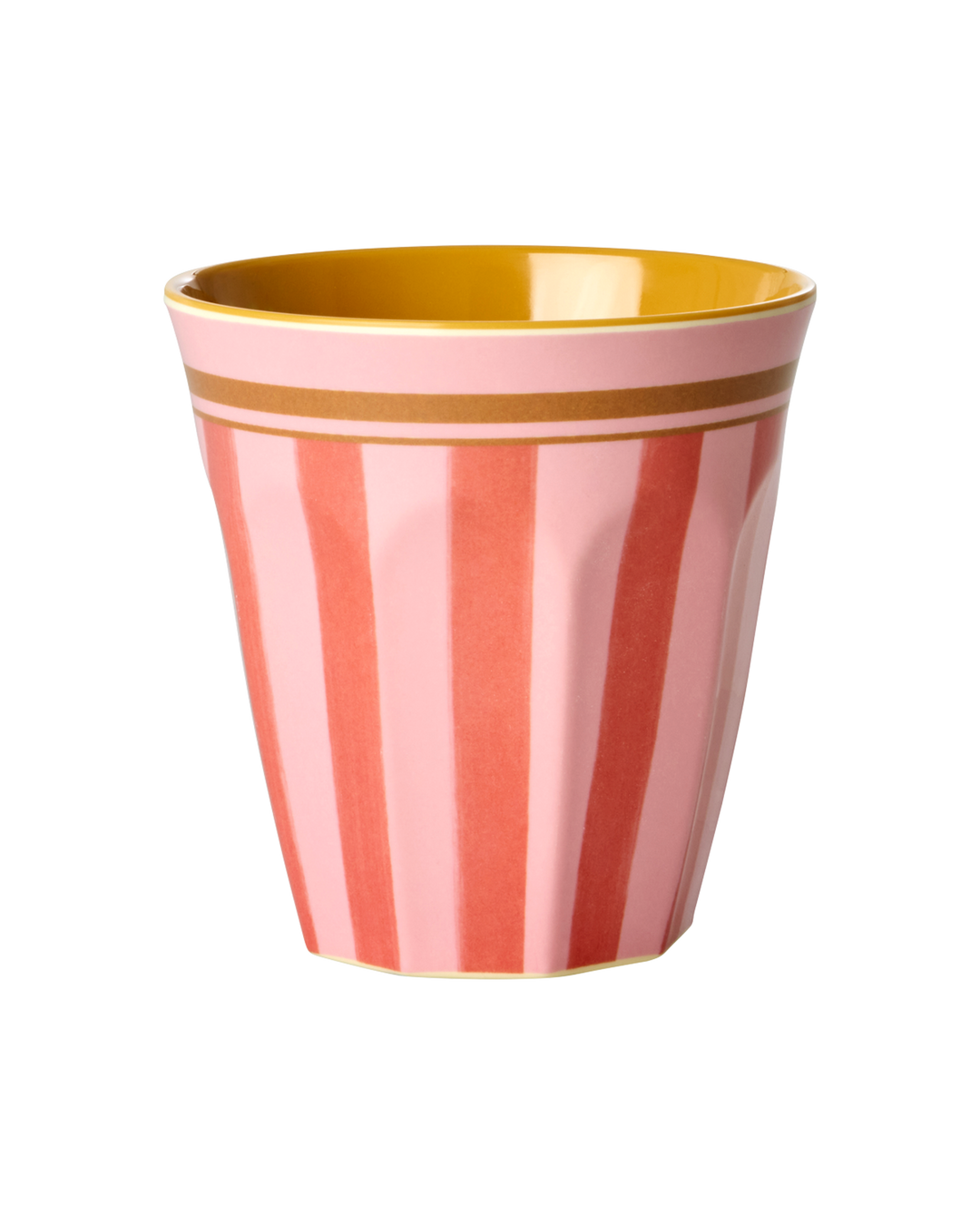Melamine Cup with Organic Stripes Print - Medium