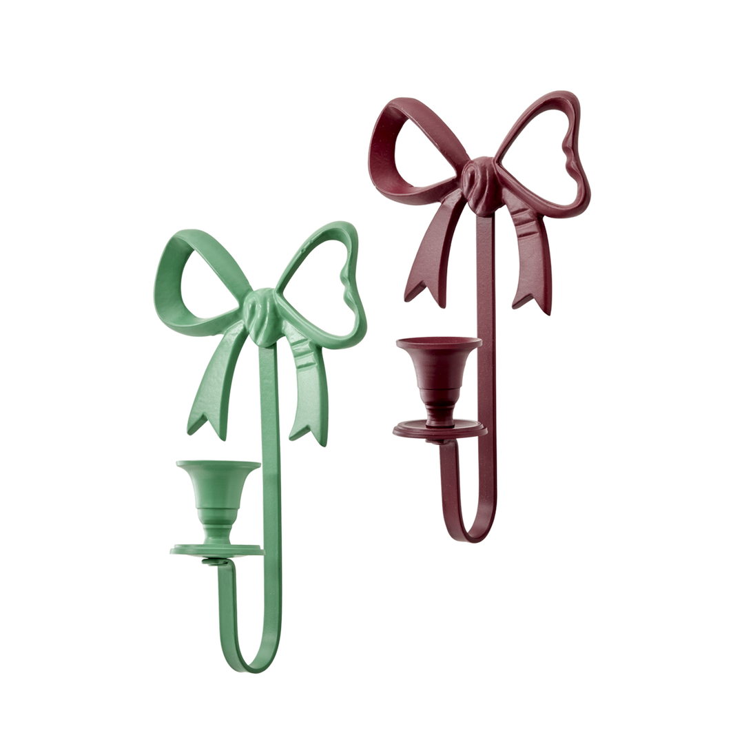 Metal Wall Hanging Candle Holder in Bow Shape