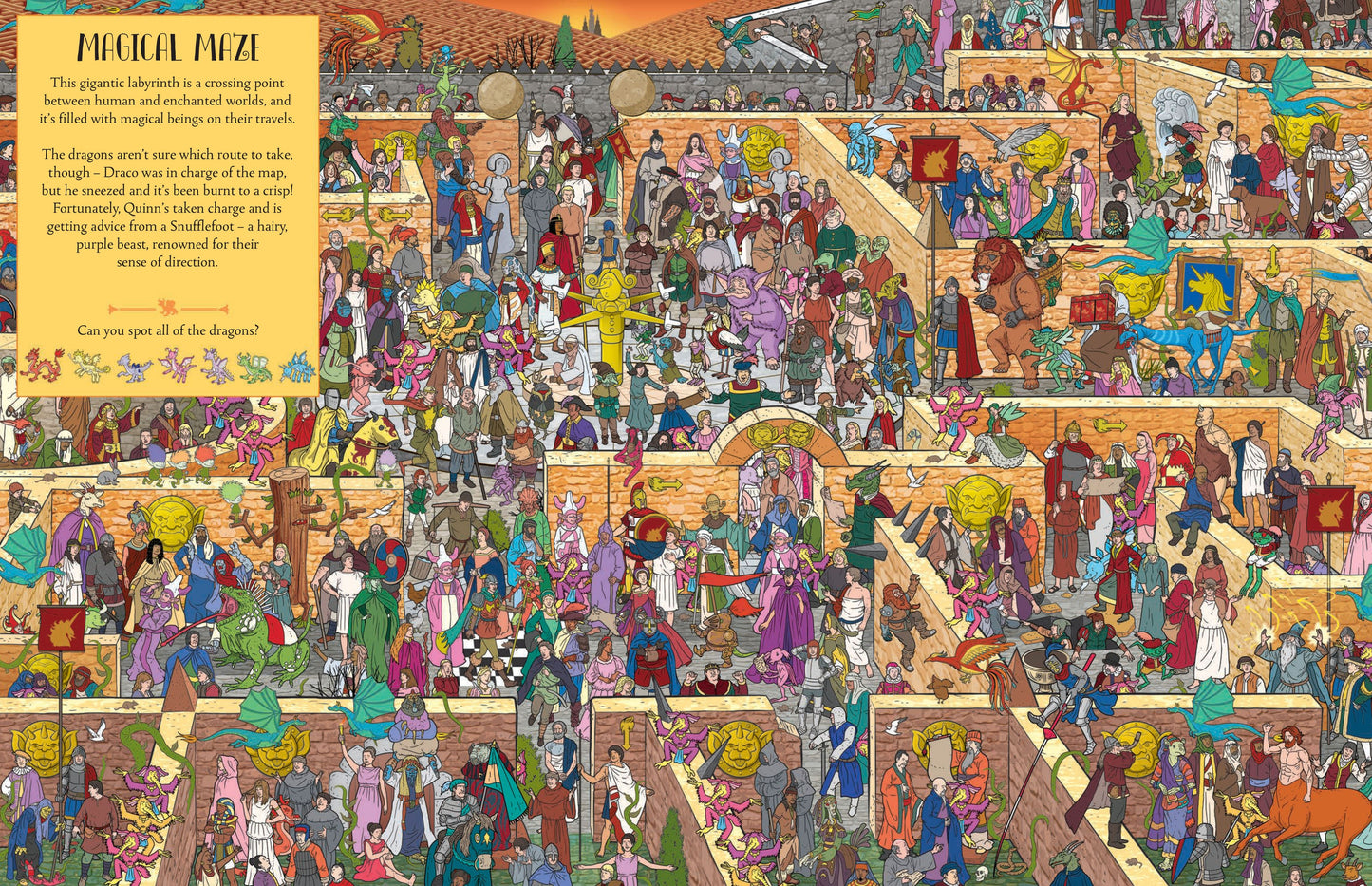 Where’s The Dragon : A Fun Fantasy Search Book