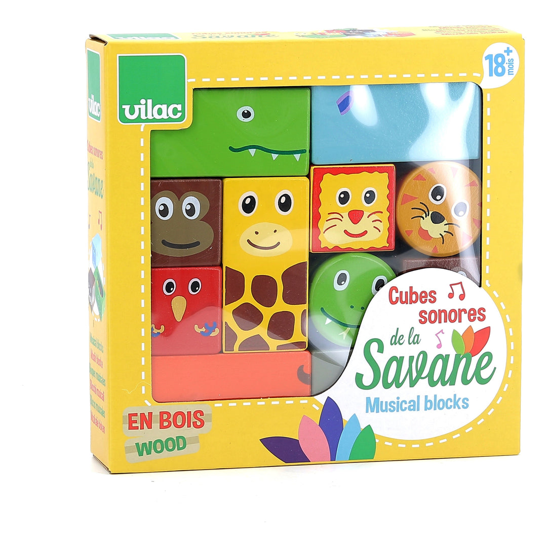 Vilac Savanna Musical Wooden Blocks