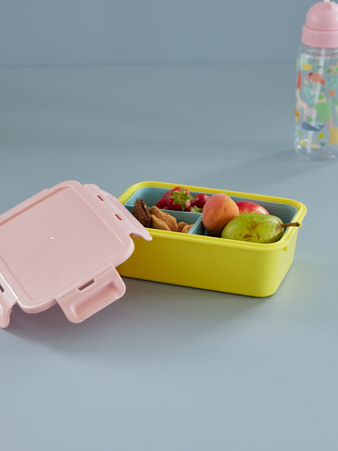 Lunch Box Yellow and soft pink