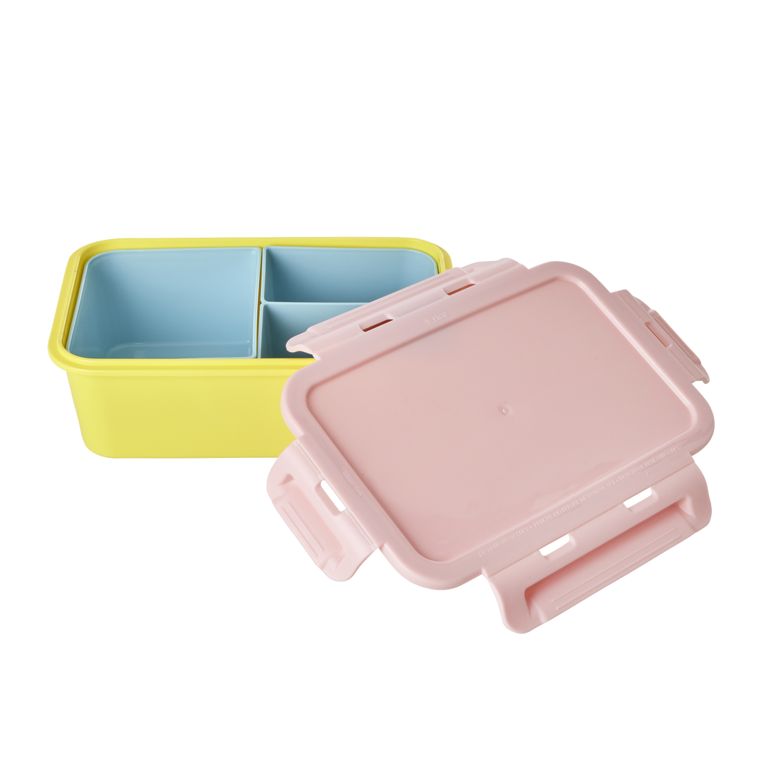 Lunch Box Yellow and soft pink