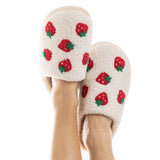 Strawberry Fluffy Slippers