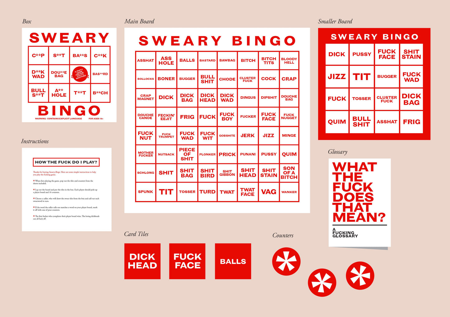 Sweary Bingo Game