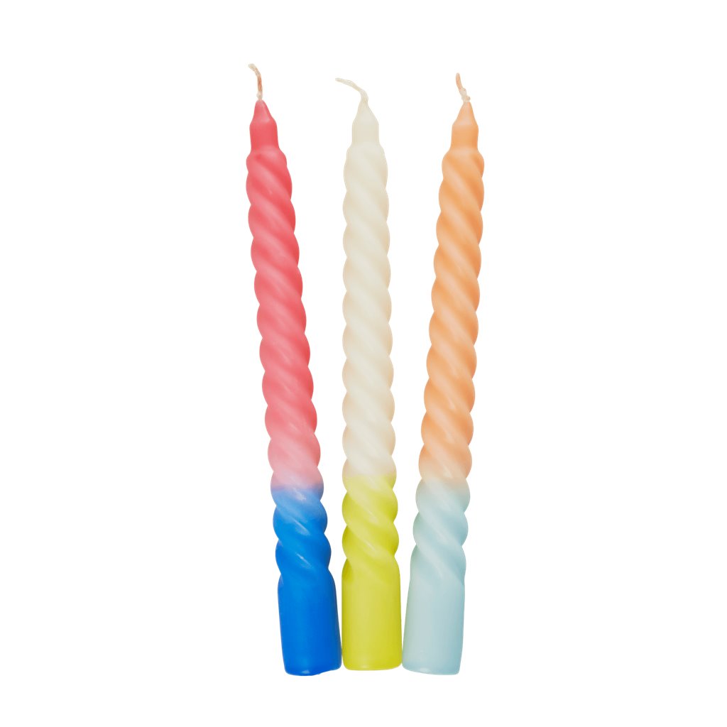 Twisted Candle Stick - Yellow