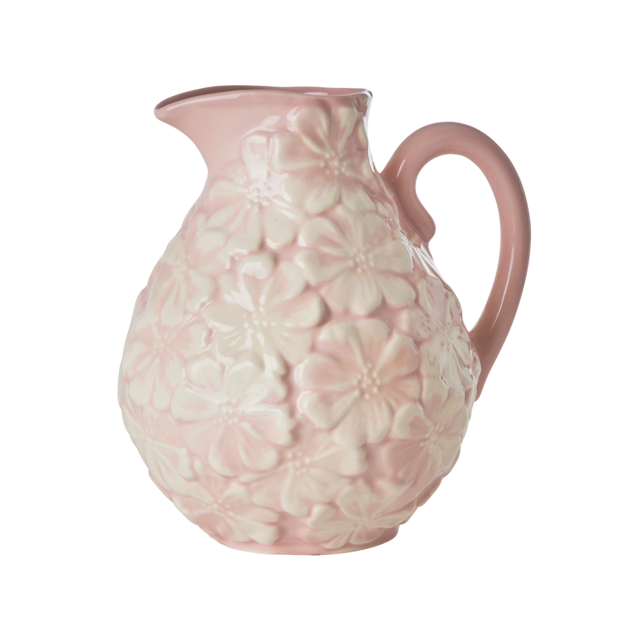 Ceramic Flower Jug by Rice - Perfect Pink