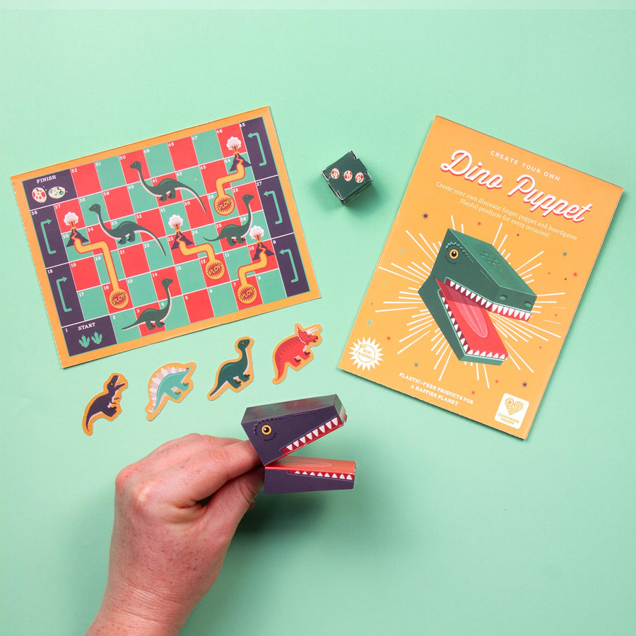 Create Your Own Dinosaur Finger Puppet