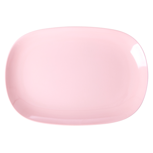 Melamine Rectangular Plate by Rice - Pink - Large