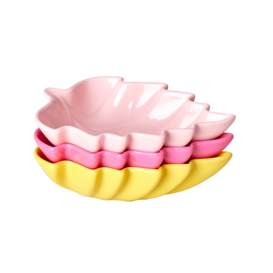 Melamine Condiment Dish by Rice in 3 Assorted Colours Pink, Yellow, Fuchsia