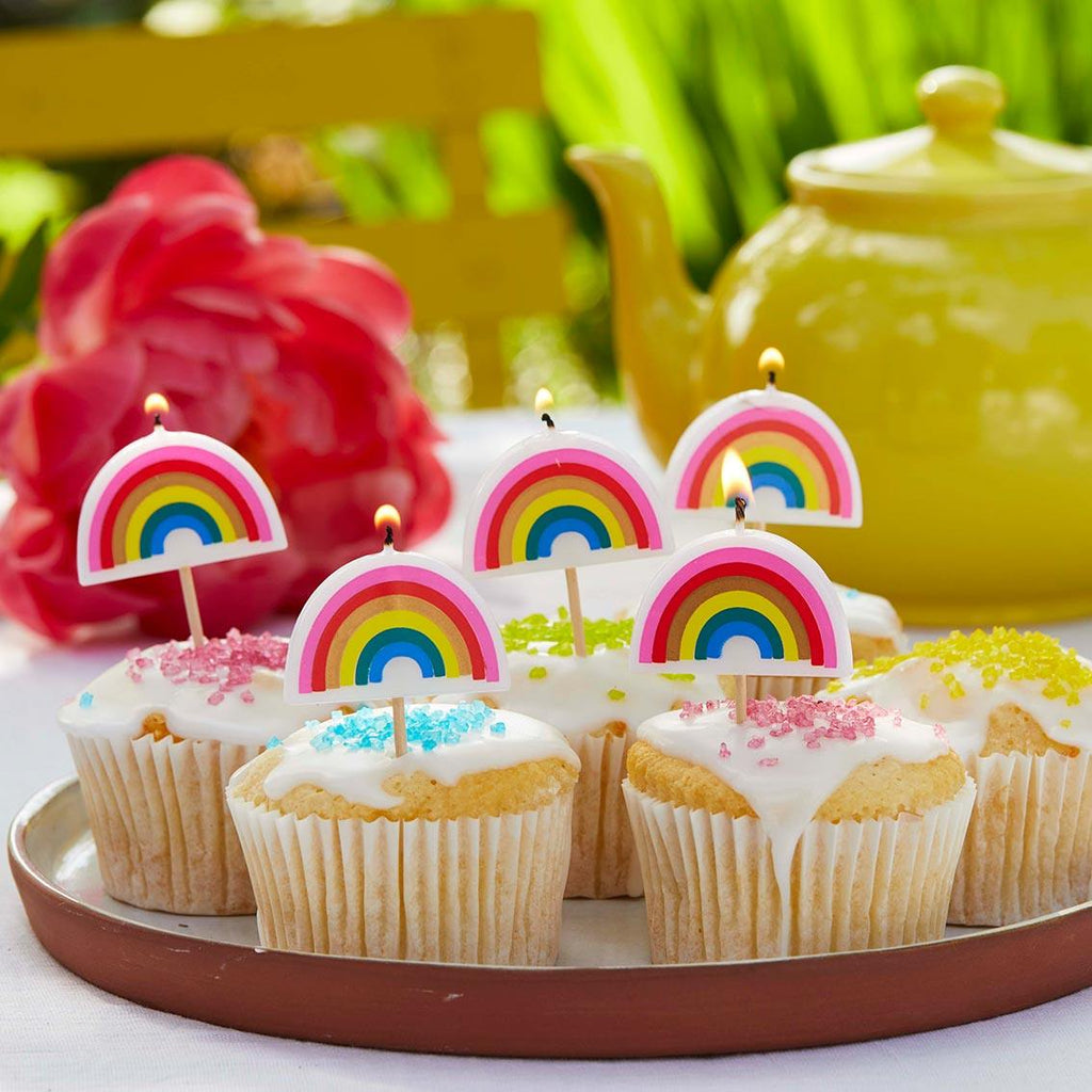 Rainbow Shaped Candles - 5 Pack