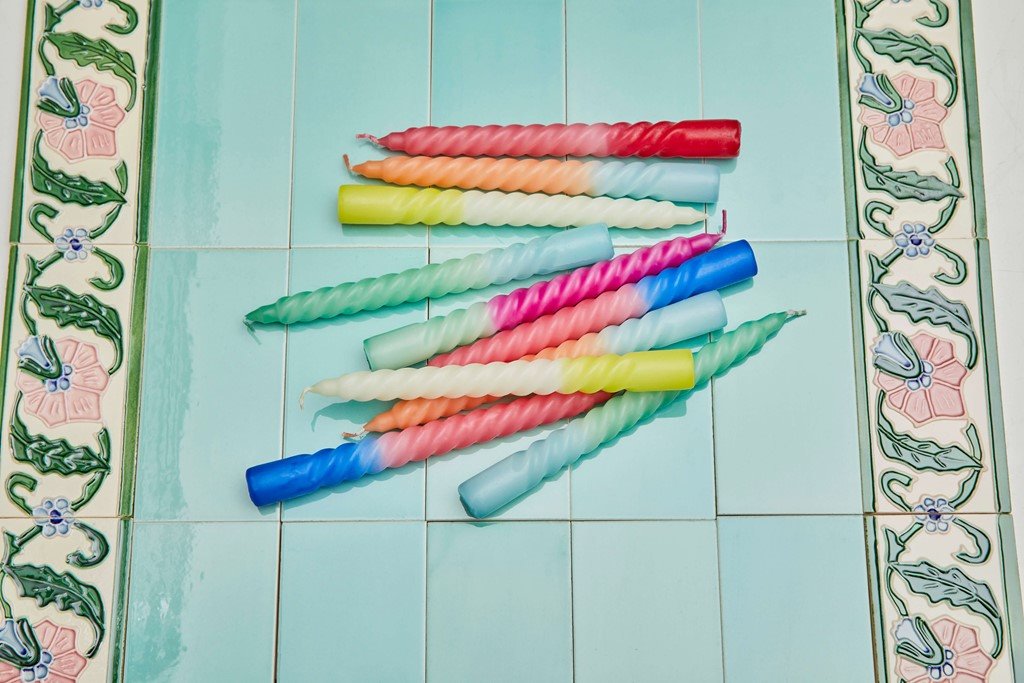 Twisted Candle Stick - mint