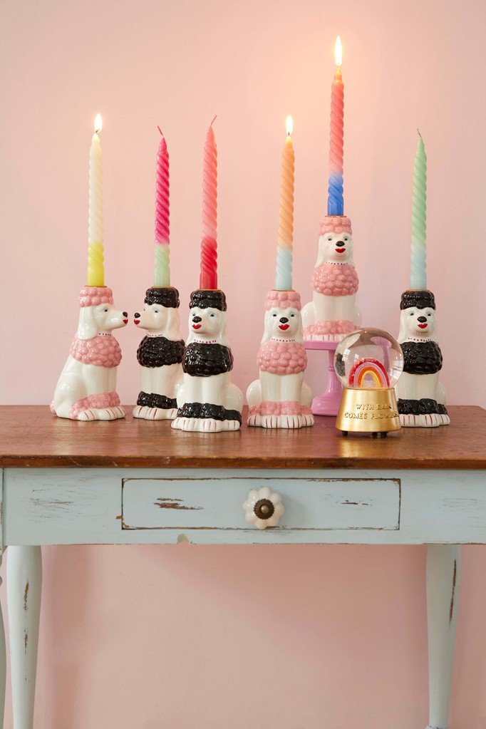 Twisted Candle Stick - peach