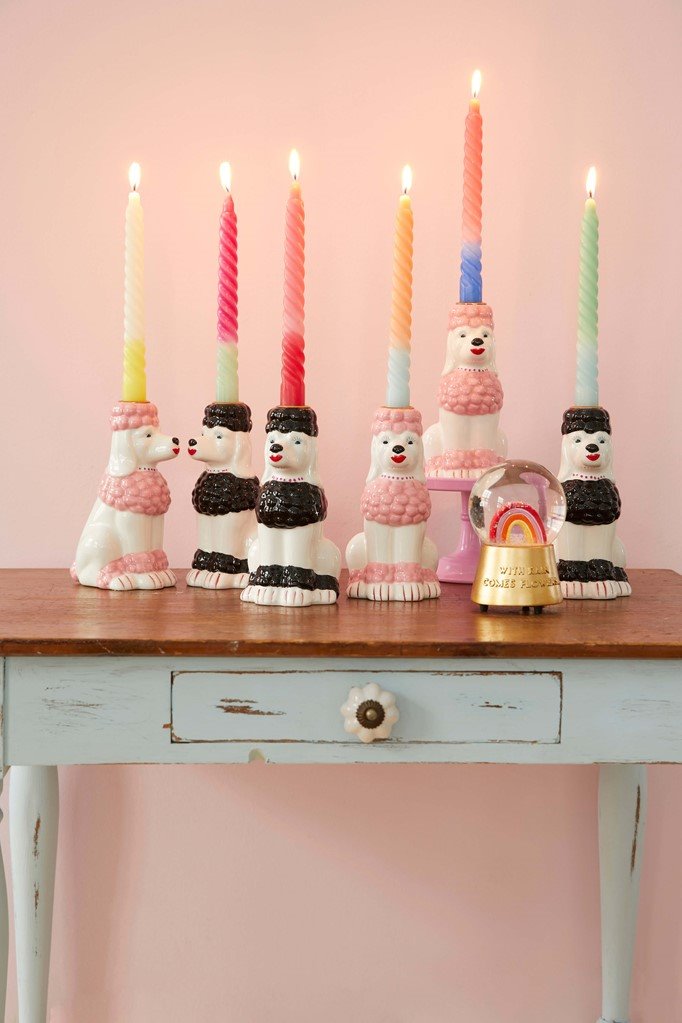 Twisted Candle Stick - Fuchsia