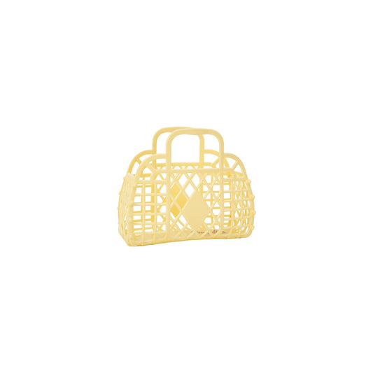Retro Basket Jelly Basket - Mini Yellow