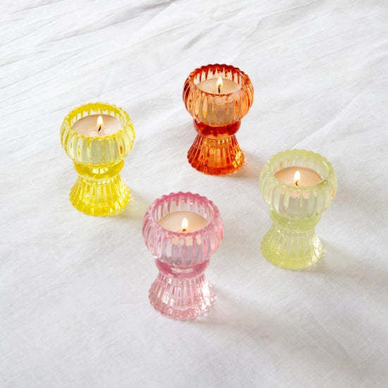 Small Glass Candle Holder