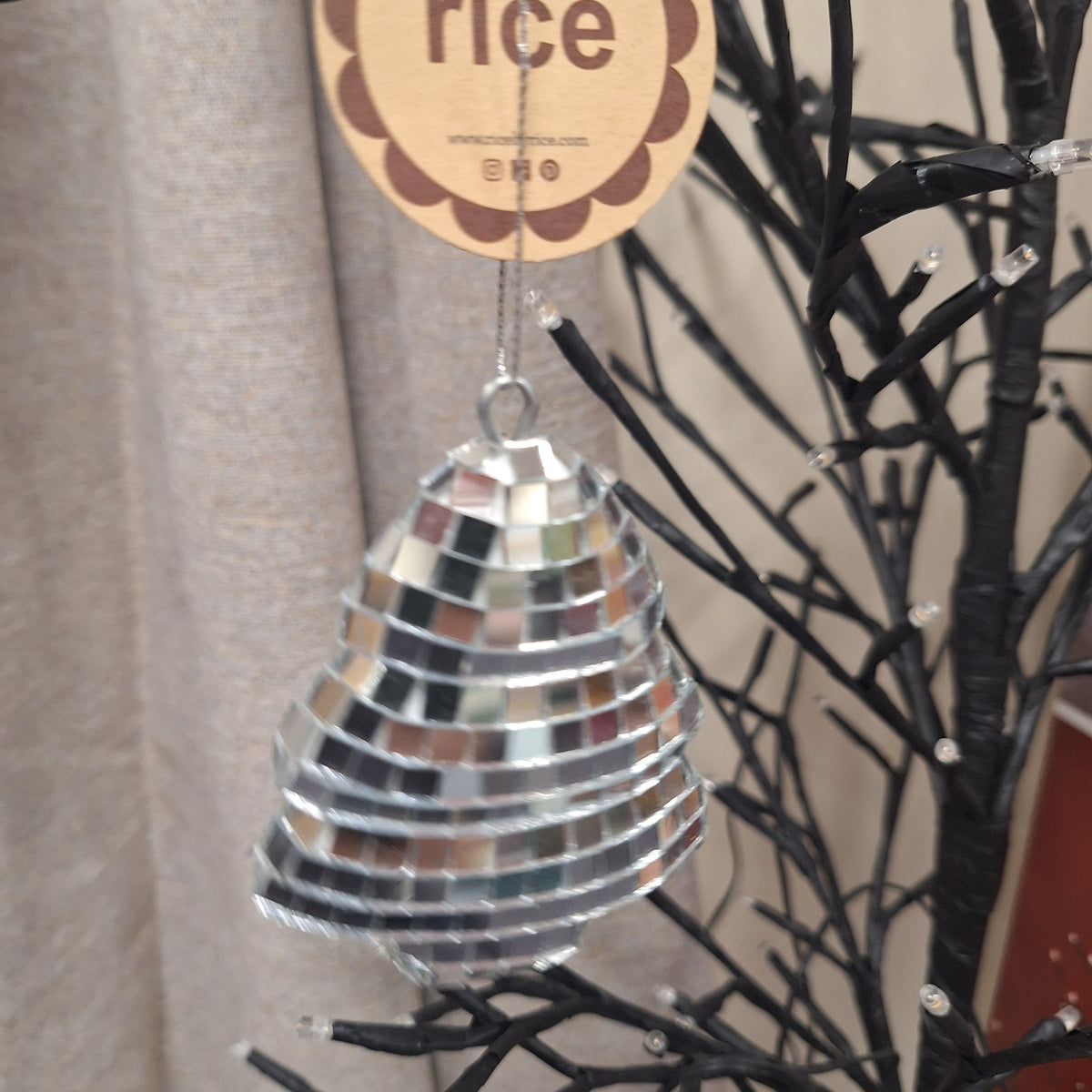 Christmas Disco Ball Tree - Silver