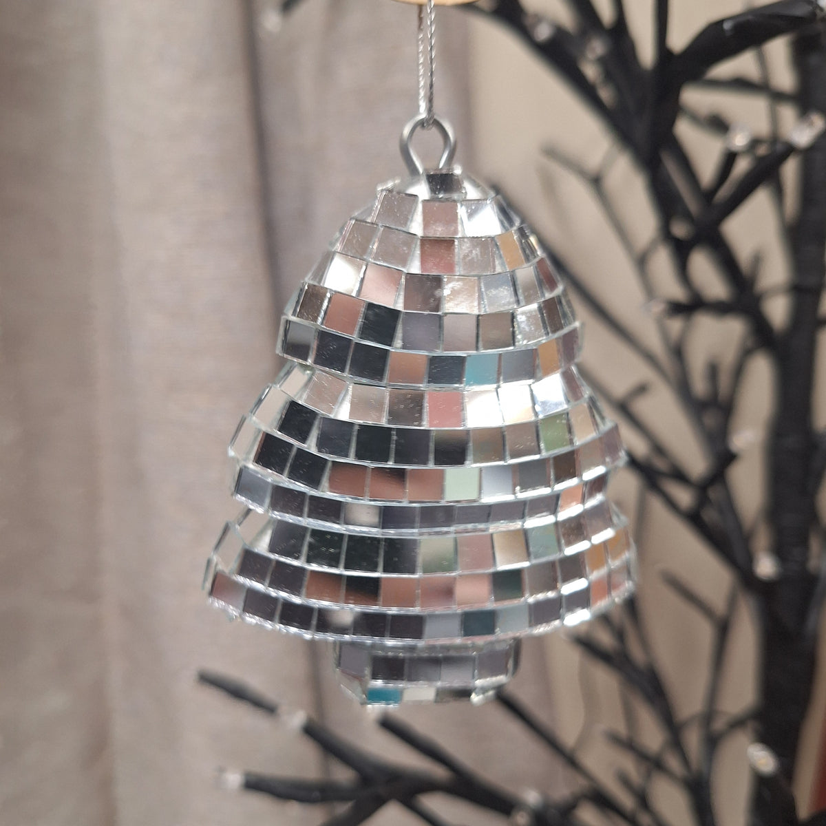 Christmas Disco Ball Tree - Silver