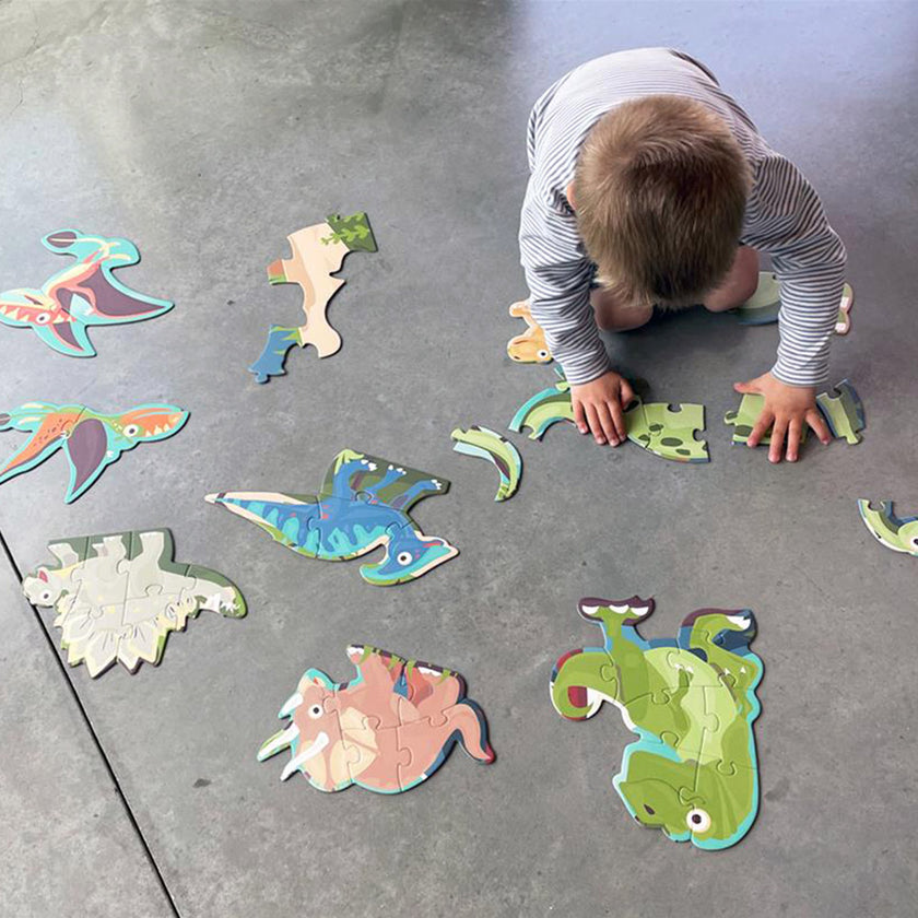 2-in-1 Starter & Floor Puzzle - Dinosaurs