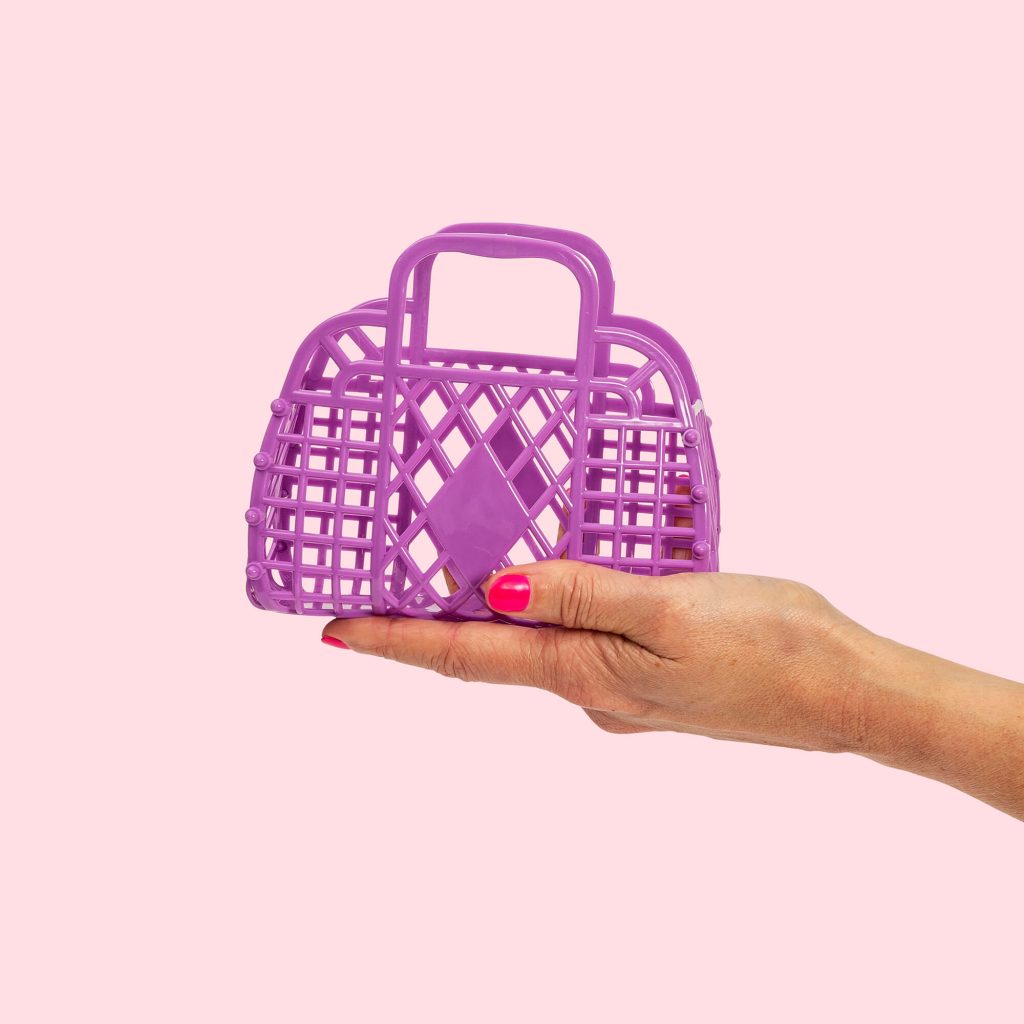 Retro Basket Jelly Bag - Mini Purple
