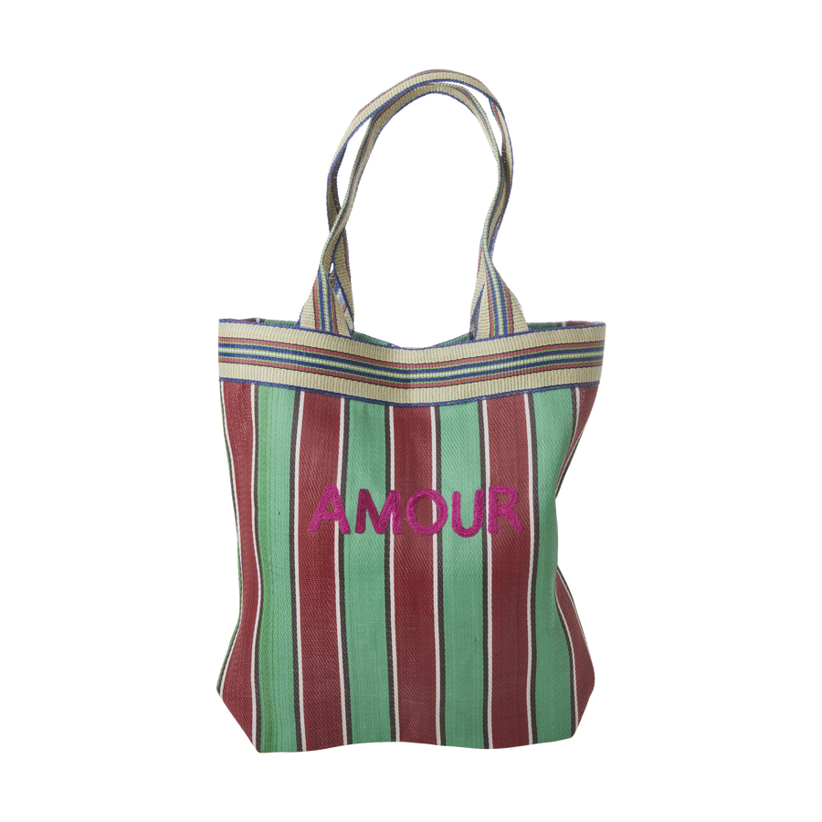 Recycled Plastic Bag - Green - Amour Print