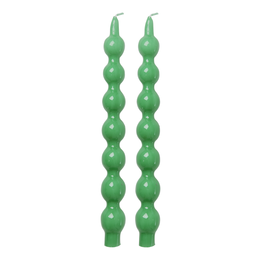 Curved Candles 2 pack - Green