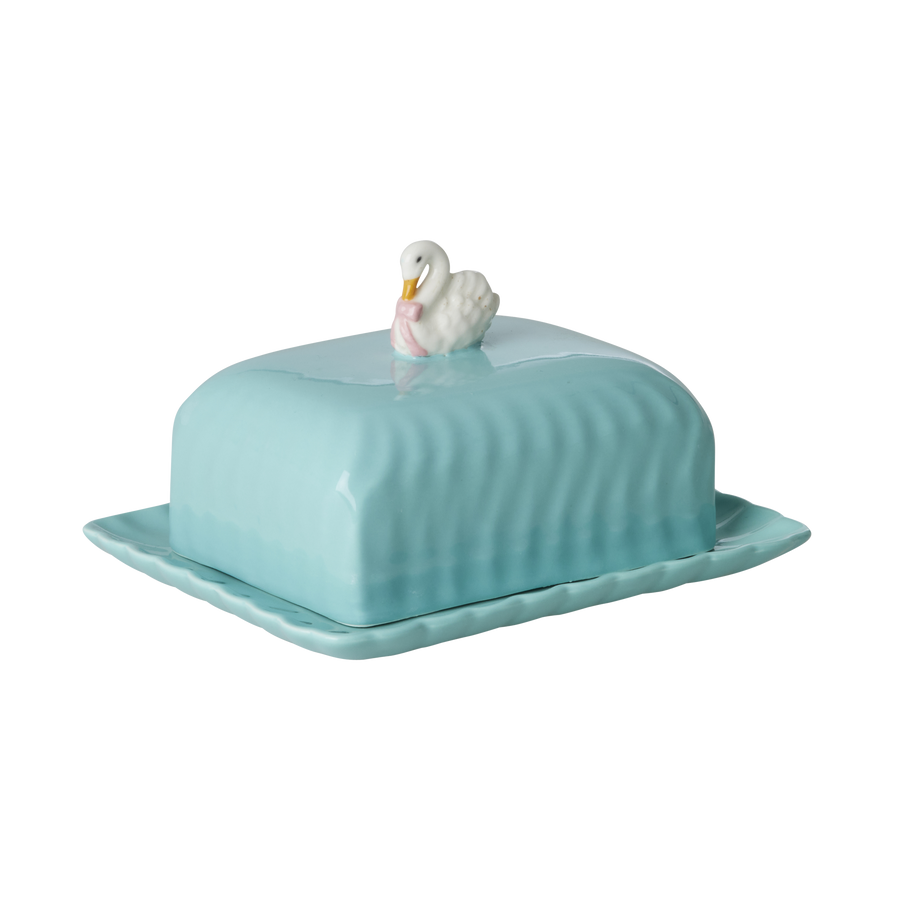 Ceramic Butter Dish - Mint