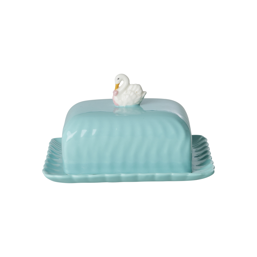 Ceramic Butter Dish - Mint