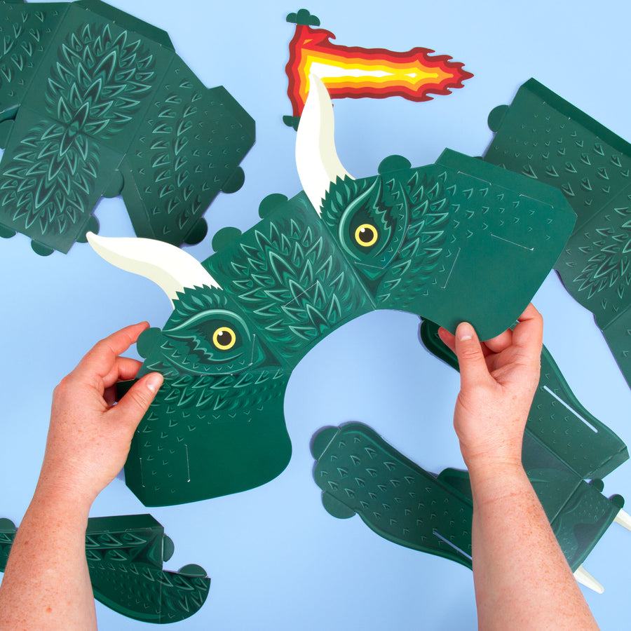 Make your own Fire - Breathing Dragon Mask