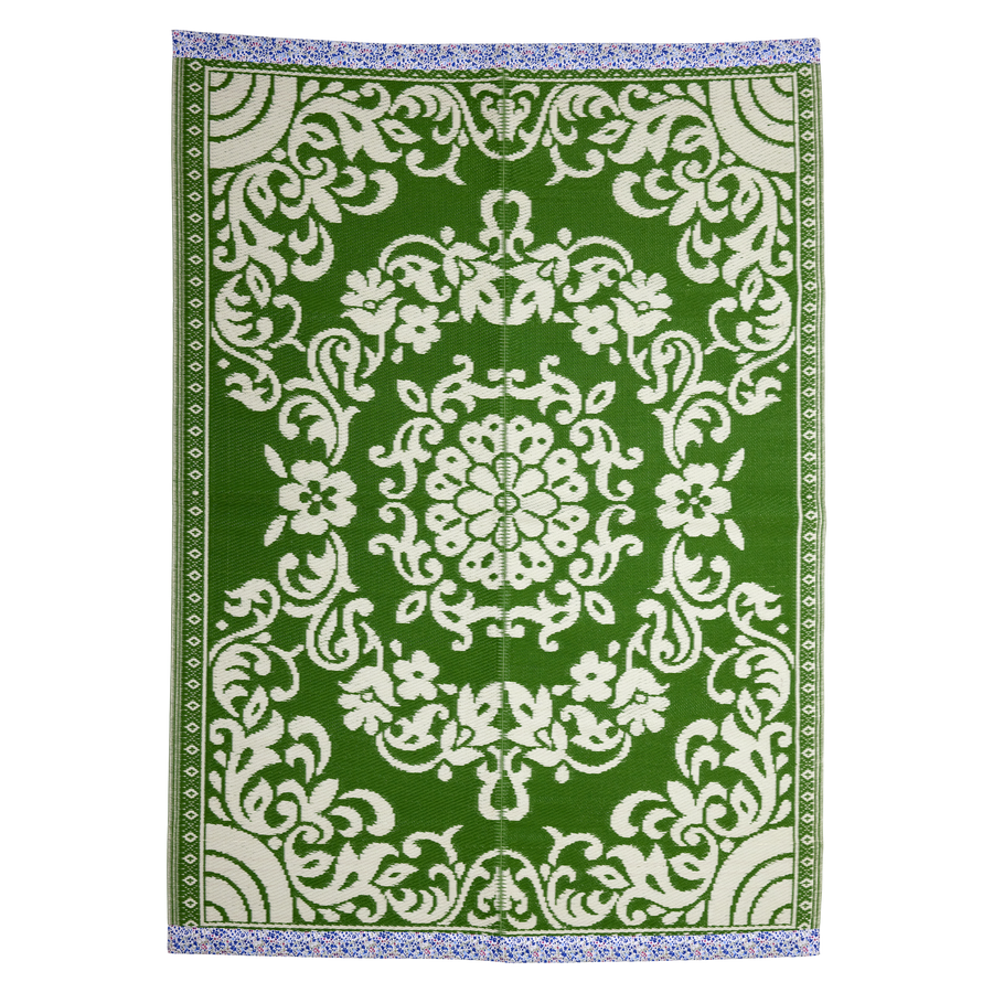 Large Green Recycled Plastic Rug