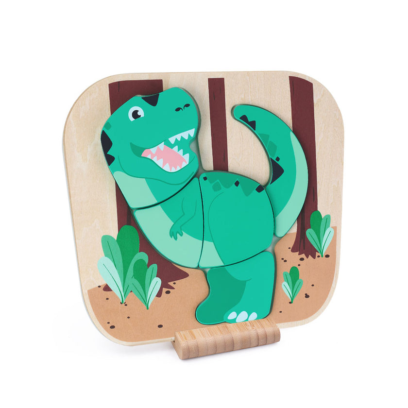 Dino Wooden Raised Puzzle - T Rex