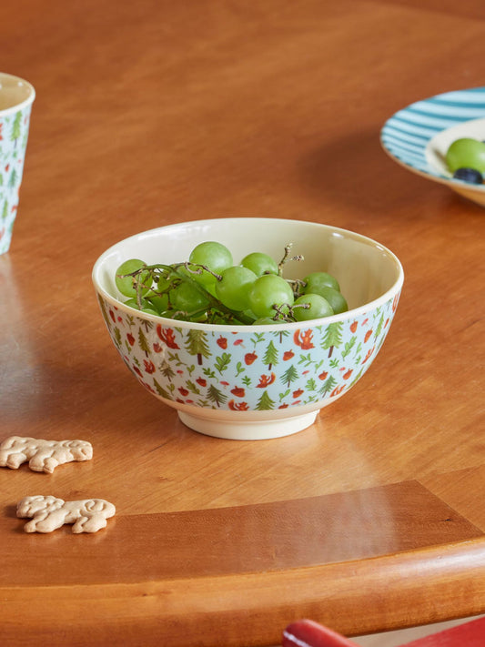 Squirrel Print Melamine Medium Bowl