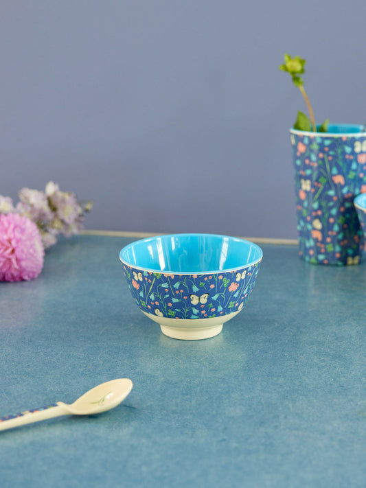 Small Melamine Bowl - Butterfly Field Print