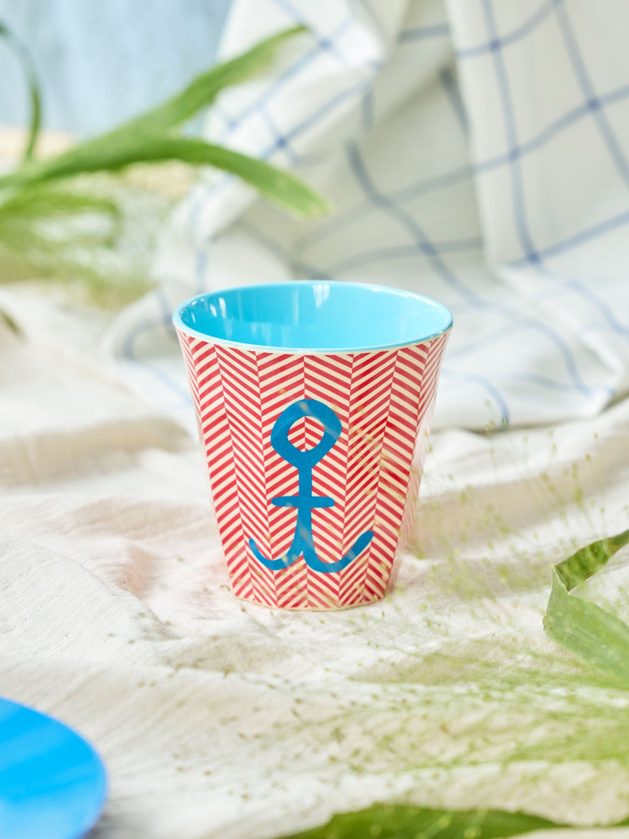 Anchor Print Medium Melamine Cup