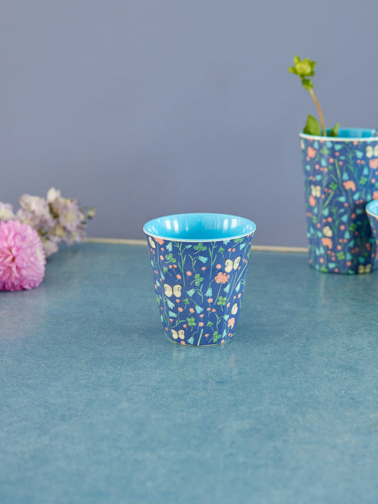 Medium Melamine Cup - Butterfly Field Print