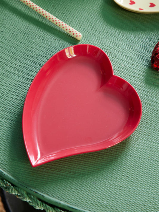 Heart Plate - Red