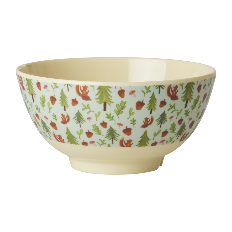 Squirrel Print Melamine Medium Bowl