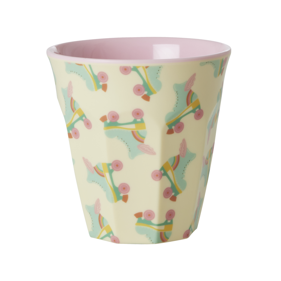 Melamine Cup - Medium - Roller Skate Print