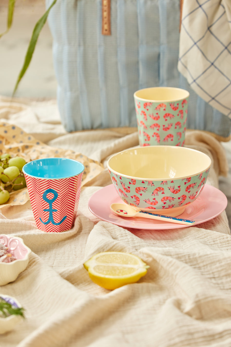 Anchor Print Medium Melamine Cup