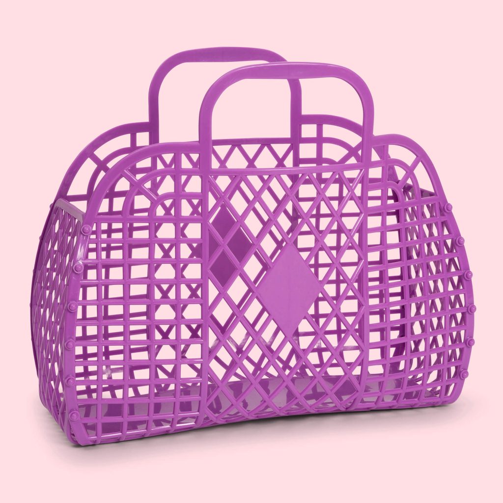 Retro Basket Jelly Bag - Large Purple