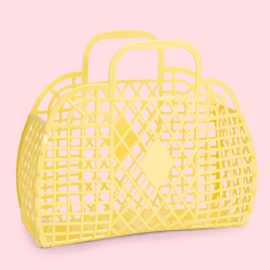 Retro Basket Jelly Bag - Large Yellow