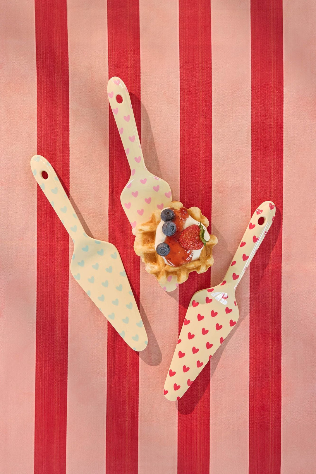 Heart Print Cake Server