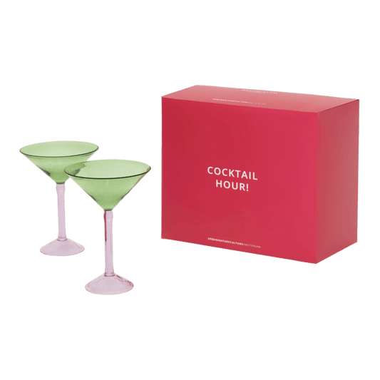 Martini Cocktail Glasses Gift Set - Set of 2