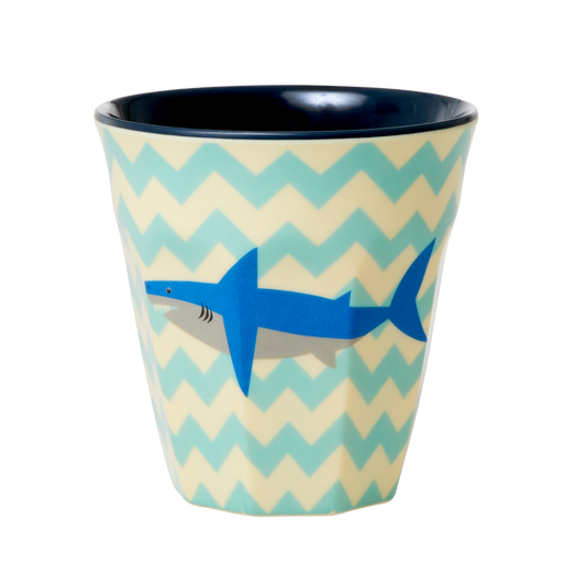Shark Print Medium Melamine Cup