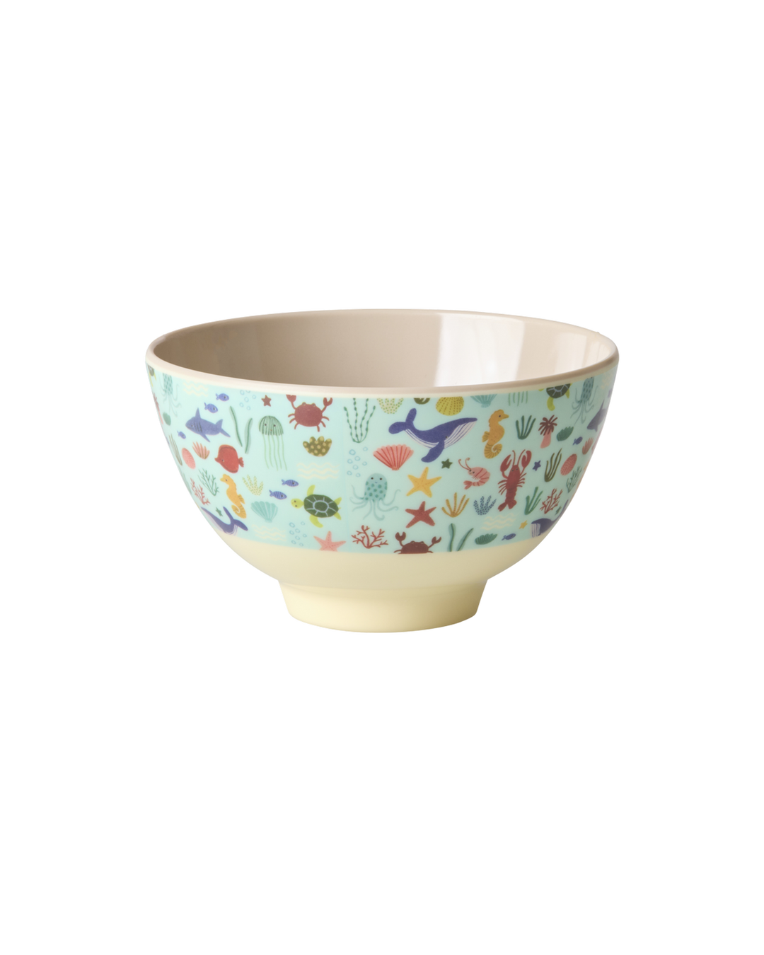 Melamine Small Bowl - Blue Ocean Print