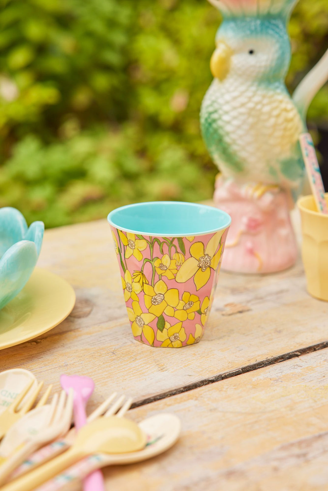 Daffodil Print Medium Melamine Cup